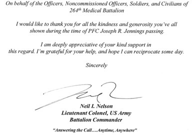 letter of thanks for condolences